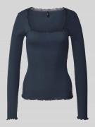 Slim fit shirt met lange mouwen van puur katoen, model 'XENA'