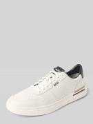 Lage sneakers van echt runderleer, model 'CLINT'