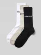 Sokken met labeldetail in een set van 3 paar