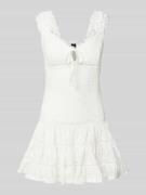 Mini-jurk met broderie anglaise, model 'Cornelia'
