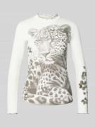 Lang shirt met opstaande kraag