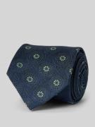 Zijden stropdas met all-over print (7 cm)