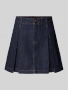 Jeansrok met stolpplooien