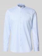 Slim fit zakelijk overhemd met opstaande kraag