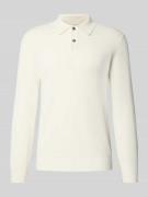 Slim fit poloshirt met knoopsluiting