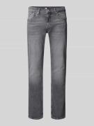 Slim fit jeans van katoenmix