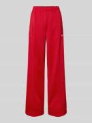 Trainingsbroek met elastische band en labelstitching
