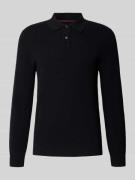 Slim fit poloshirt met knoopsluiting