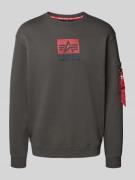 Sweatshirt met ritszak op de mouw