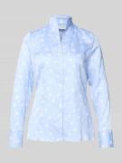 Slim fit overhemdblouse met opstaande kraag