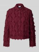 Regular fit overhemdblouse met linnen