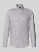 Slim fit zakelijk overhemd met kentkraag