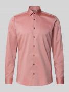 Slim fit zakelijk overhemd met kentkraag