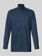 Regular fit zakelijk overhemd van puur katoen