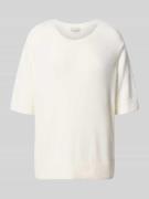 Oversized gebreide pullover met ronde hals