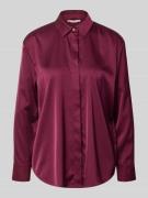 Regular fit blouse met blinde knoopsluiting