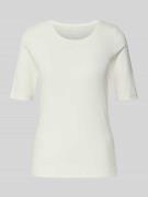 Regular fit T-shirt van katoenmix