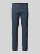 Slim fit chino van katoenmix
