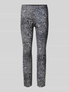 Slim fit stoffen broek met elastische band
