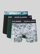 Boxershort met elastische band in een set van 3 stuks, model 'ADRIAN'