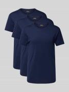 Regular fit T-shirt in een set van 3 stuks, model 'Crew'