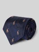 Zijden stropdas met logostitching