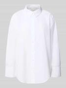 Regular fit overhemdblouse van een mix van lyocell en katoen