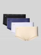 Slip met elastische band in een set van 4 stuks, model 'BASIC'