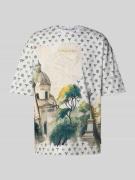 Oversized T-shirt met labelstitching