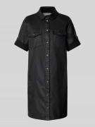 Mini-jurk met knoopsluiting