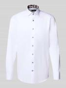 Slim fit vrijetijdsoverhemd met kentkraag, model 'Savio'