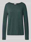 Regular fit gebreide pullover van een mix van katoen en viscose