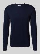 Regular fit gebreide pullover van puur katoen, model 'BERG'