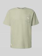 Relaxed fit T-shirt met borstzak