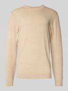 Gebreide pullover met ribboorden