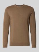 Regular fit gebreide pullover van puur katoen, model 'BERG'