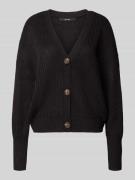 Loose fit gebreid jack met sierknopen, model 'LEA'