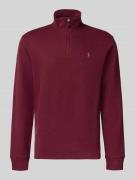 Gebreide pullover met opstaande kraag