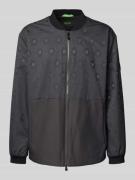 Regular fit lange bomberjack met tweewegritssluiting