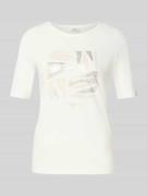 Regular fit T-shirt van katoenmix