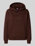 Regular fit hoodie van katoenmix