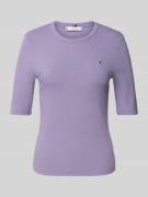 Slim fit T-shirt van viscosemix