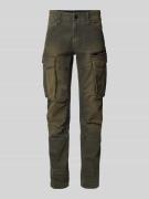 Regular fit broek met cargozakken, model 'Rovic zip 3d'