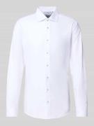 Slim fit zakelijk overhemd met kentkraag