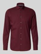 Slim fit zakelijk overhemd met kentkraag
