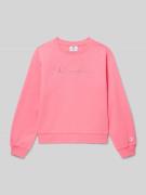 Sweatshirt met labelstitching