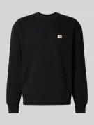 Regular fit sweatshirt met logopatch, model 'Terry'