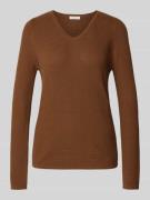 Gebreide pullover met V-hals