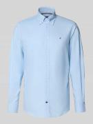 Regular fit zakelijk overhemd van puur katoen