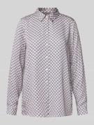 Regular fit overhemdblouse met platte kraag